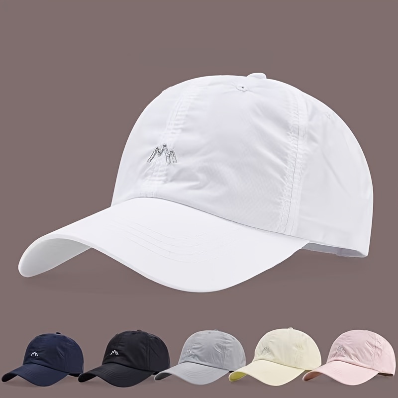 

Casquette de baseball unisexe en polyamide respirant, séchage rapide et léger pour les sports de , protection solaire, ajustement réglable avec détails brodés - Lavable à .