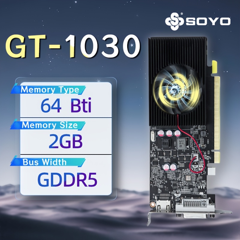 gt1030 4gb ddr5 gaming graphics card geforee gt Temu Bahrain - Main Image