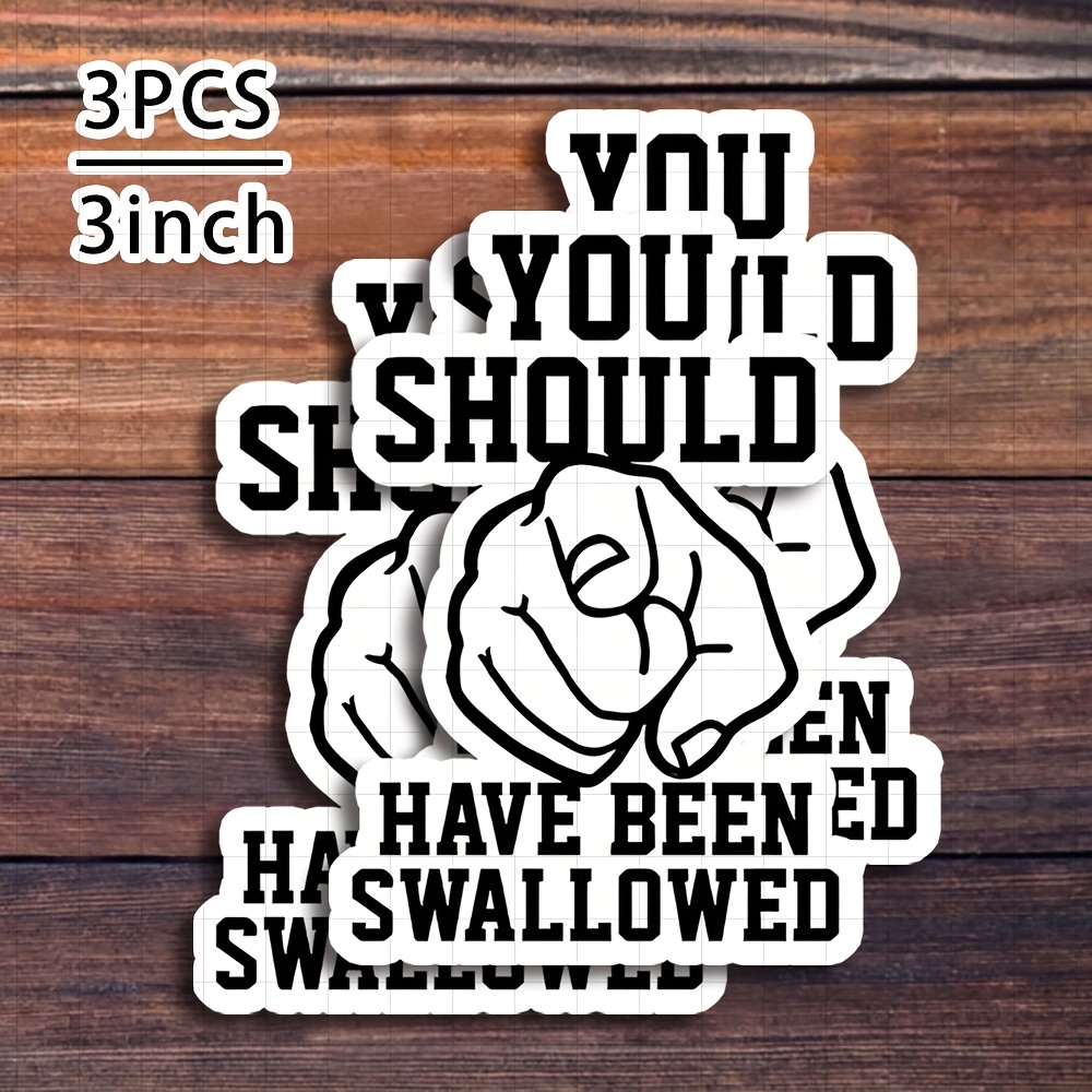TEMU 3-inch "you Sticker - And Sarcastic Sticker For Laptops, Notebooks, Water Bottles, Humor Zones, Personal Desks, And Great For Humor Fans, Sarcasm Lovers,, With Dark Humor Perfect 17596078249922