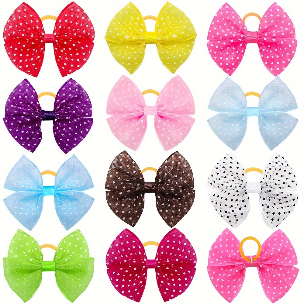 TEMU 20pcs Assorted Bow & - Pet Grooming Accessories