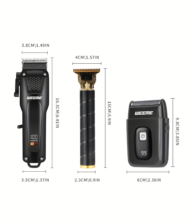     para homens  , conjunto de   peças de ferramentas de higiene masculina, kit elétrico de corte em casa, kit de  , um cortador elétrico + cortador t +   alternativa, carregamento usb, visor lcd de energia da bateria. um presente para pai, irmão,  ,   detalhes 5