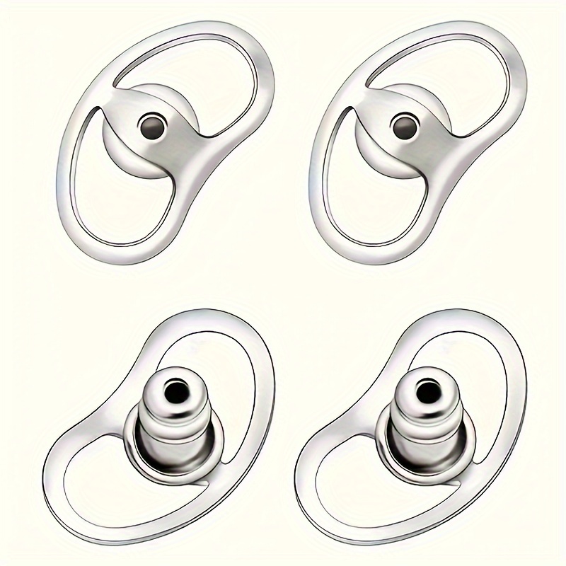 Image of 2 Pair Earring Lifters, Hypoallergenic Earring Backs For Ears, Comfortable Type Big Earring Backs, Adjustable Earring Backs For Heavy Earrings