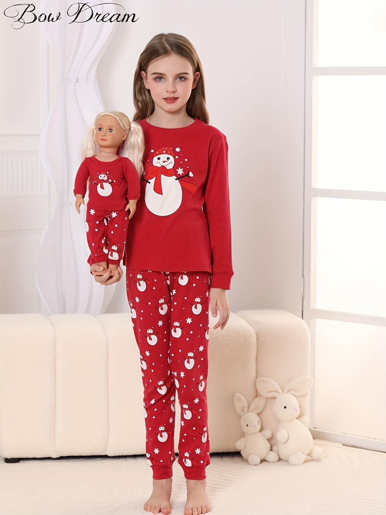 Matching Girl & Doll Unicorn Cotton Pajamas
