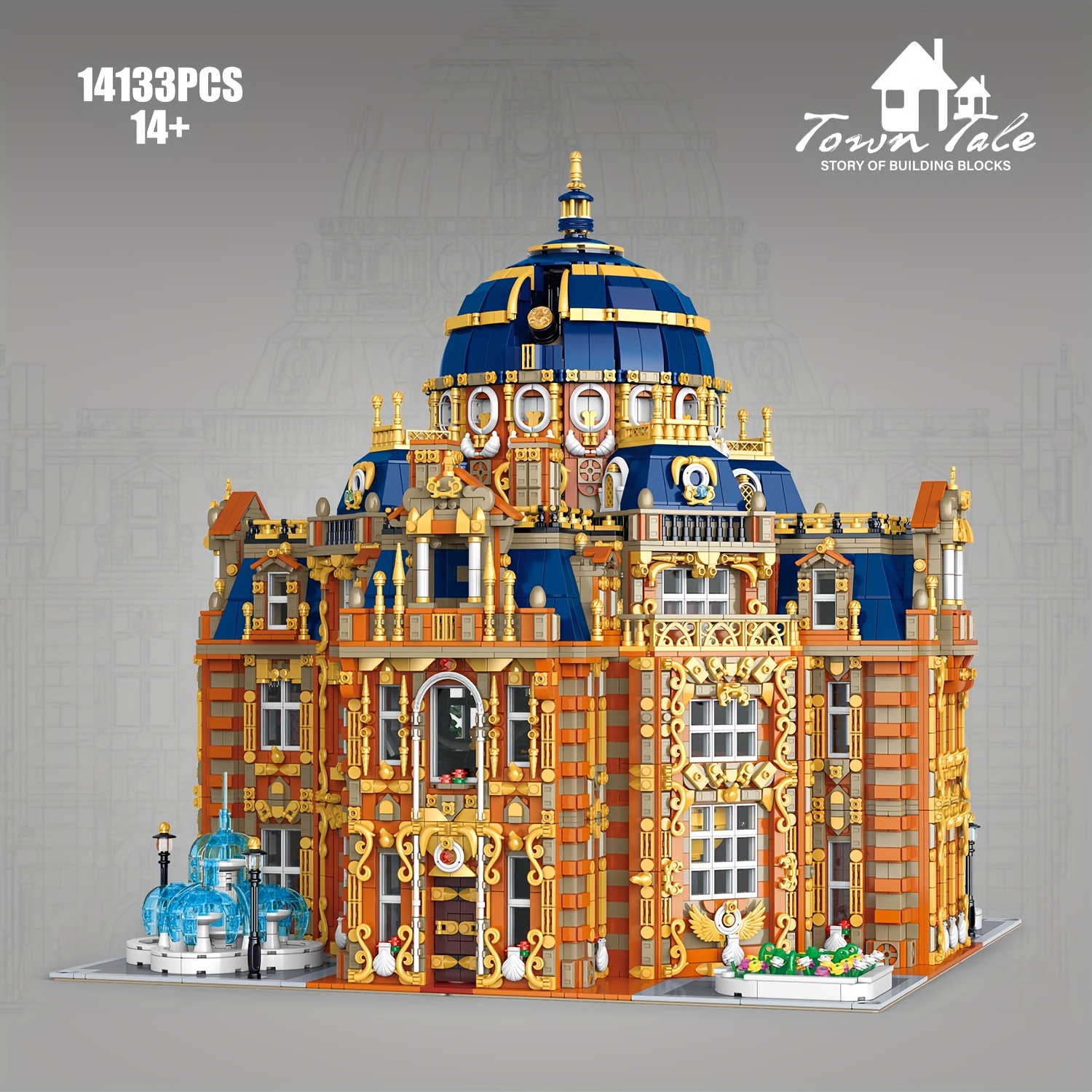 14133pcs royal planetarium building block toy model large set castle shaped building   home decor building block toys for adults   birthday and holiday gifts