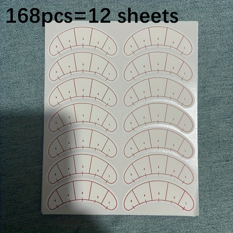 TEMU 168pcs de tampons d'entraînement pour extensions de cils - Hypoallergéniques, formaldéhyde, électricité ni piles, un outil de Cosmétique pour la