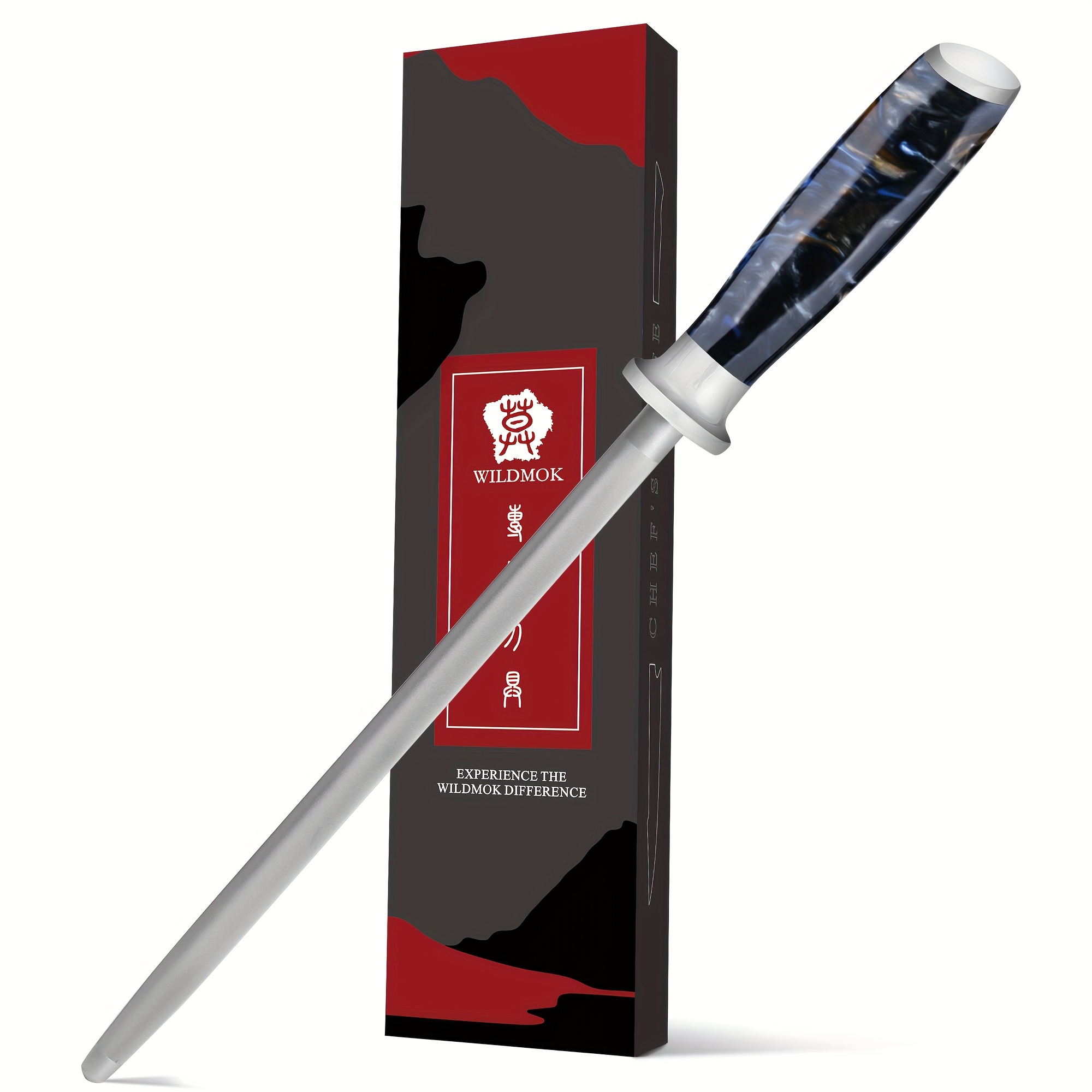 Professional Rod 9 Inch - Coated High Carbon German Stainless Steel Knife Sharpener Steel