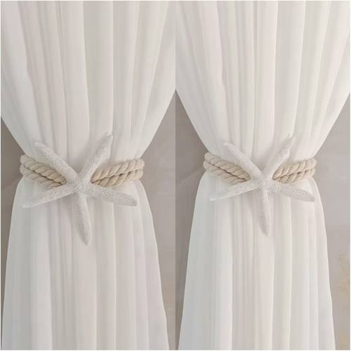 1 2pcs bohemian resin curtain tiebacks suitable for bedroom and living room window decoration beach decoration coastal home decoration