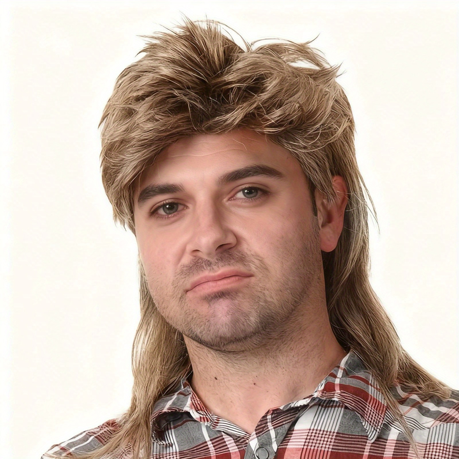 TEMU Parrucche Mullet da , per Costumi a Tema Anni '80 e '90, Look Punk Rocker, Feste Disco e Cosplay. Queste Parrucche in Fibra Facili da Indossare,