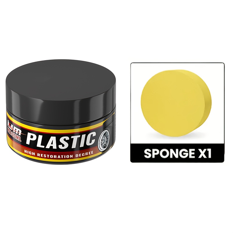 Automotive Plastic Restoration Cream - Restores Trim And Bumpers - Durable Shine And Uv