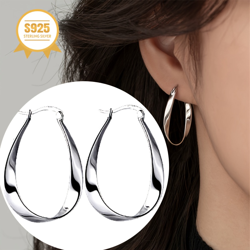 925 Silver MÃ¶bius Earrings — Minimalist High-End Design