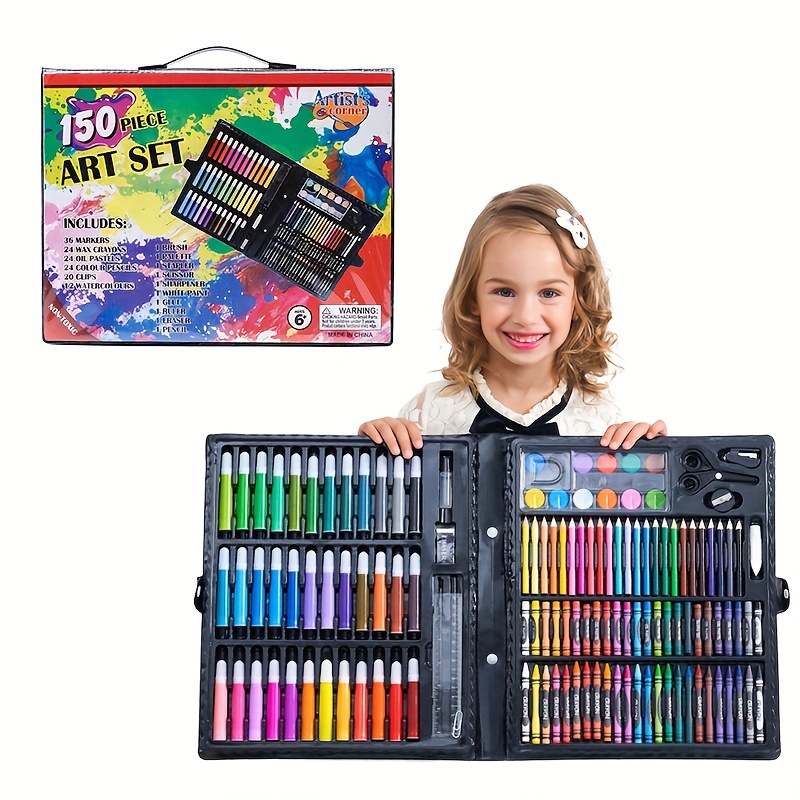TOYESS Juego de 48 lápices de colores con estuche de lona portátil, lápices  de colores sin madera con bolsa de lona enrollable, paquete para libros de