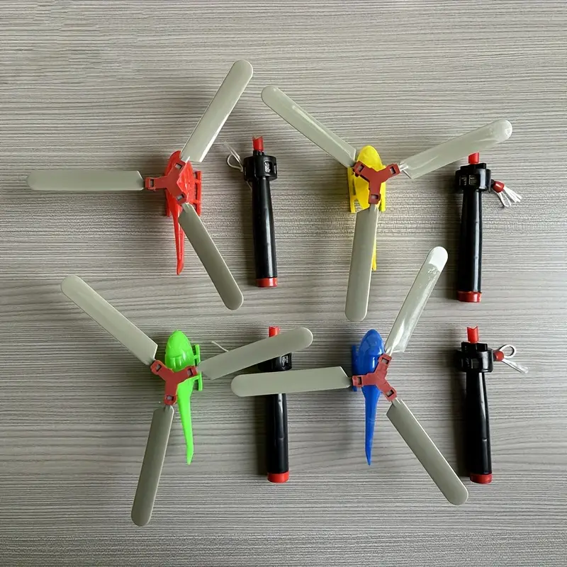 10pcs multicolor pull string helicopter toys durable plastic rotating propeller helicopters with elastic strings for outdoor flying kids party favors classroom prizes for boys girls toy helicopters simple helicopter design easy flyable design childrens gifts school rewards details 6
