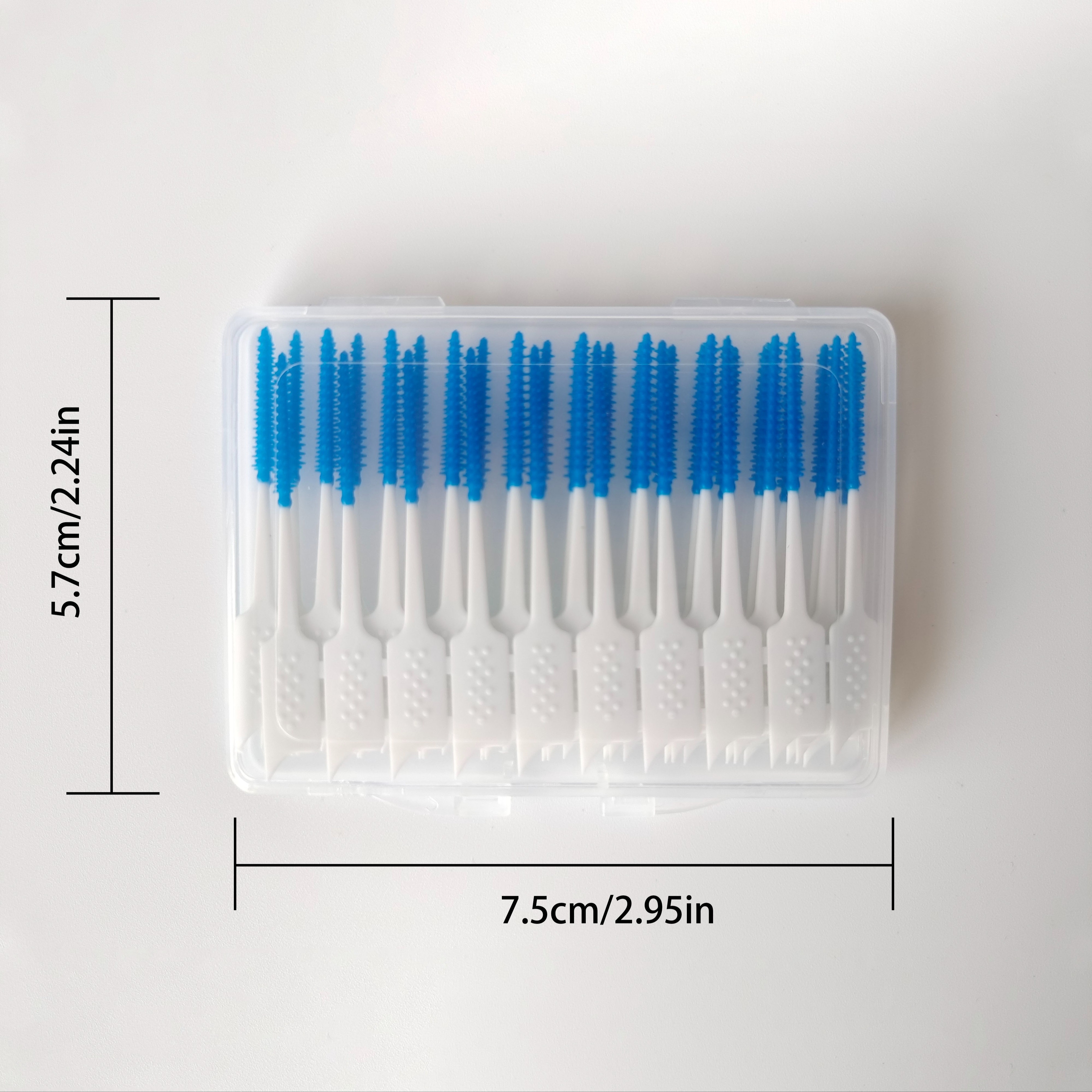 Mint-Flavored Blue Interdental Brush, 40 Disposable Sticks