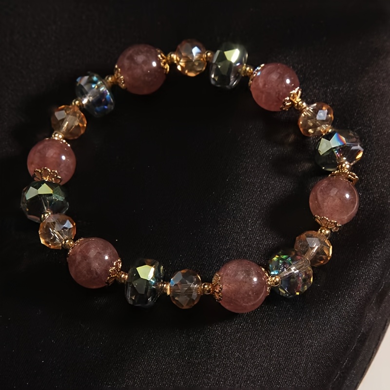 Strawberry Crystal Bracelet - Elegant and Chic Jewelry