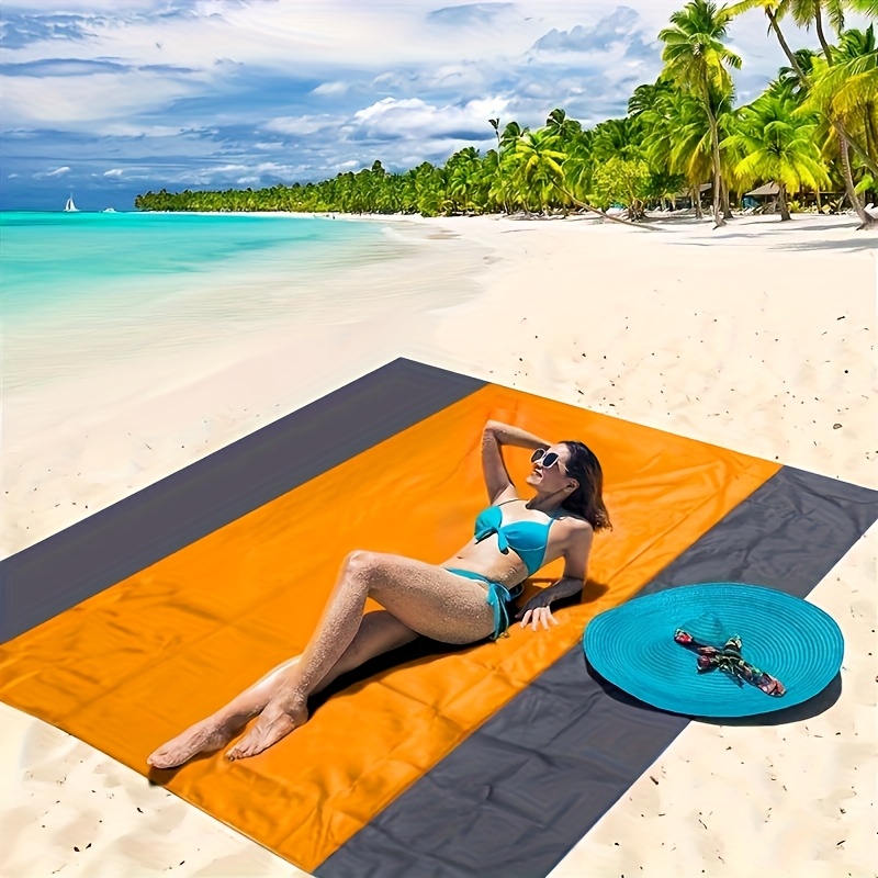 Camping Mat Beach Blanket With Sand Pockets Large Waterproof Beach