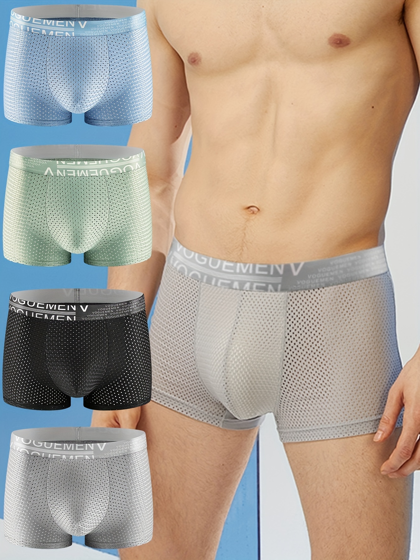 Mens Sexy Jacquard Elephant Trunk Underwear With Bullet Separate