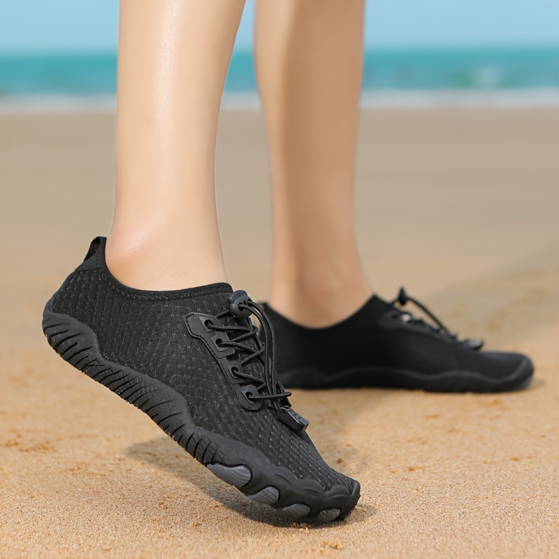 Image of Unisex Breathable Gym Running Yoga Shoes - Lightweight Soft Sole Cushioned Casual Athletic Sneakers For , , Black, Gym Accessories