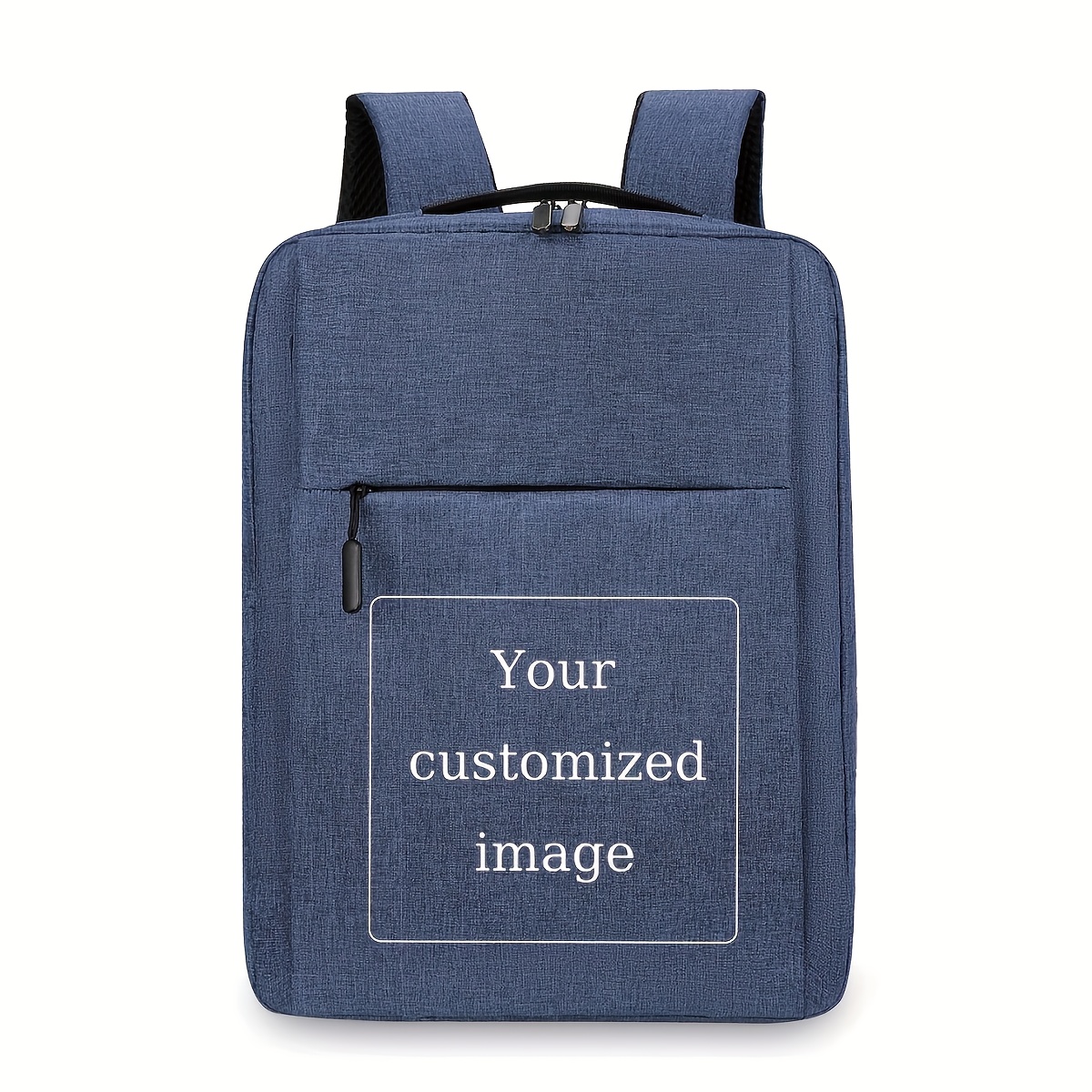 E-shop Personalisierbarer minimalistischer, leichter Freizeit-Rucksack - Anpassbare Tasche mit Text-/Bild-/Logo-Erweiterungen, modisches -Print-Design,