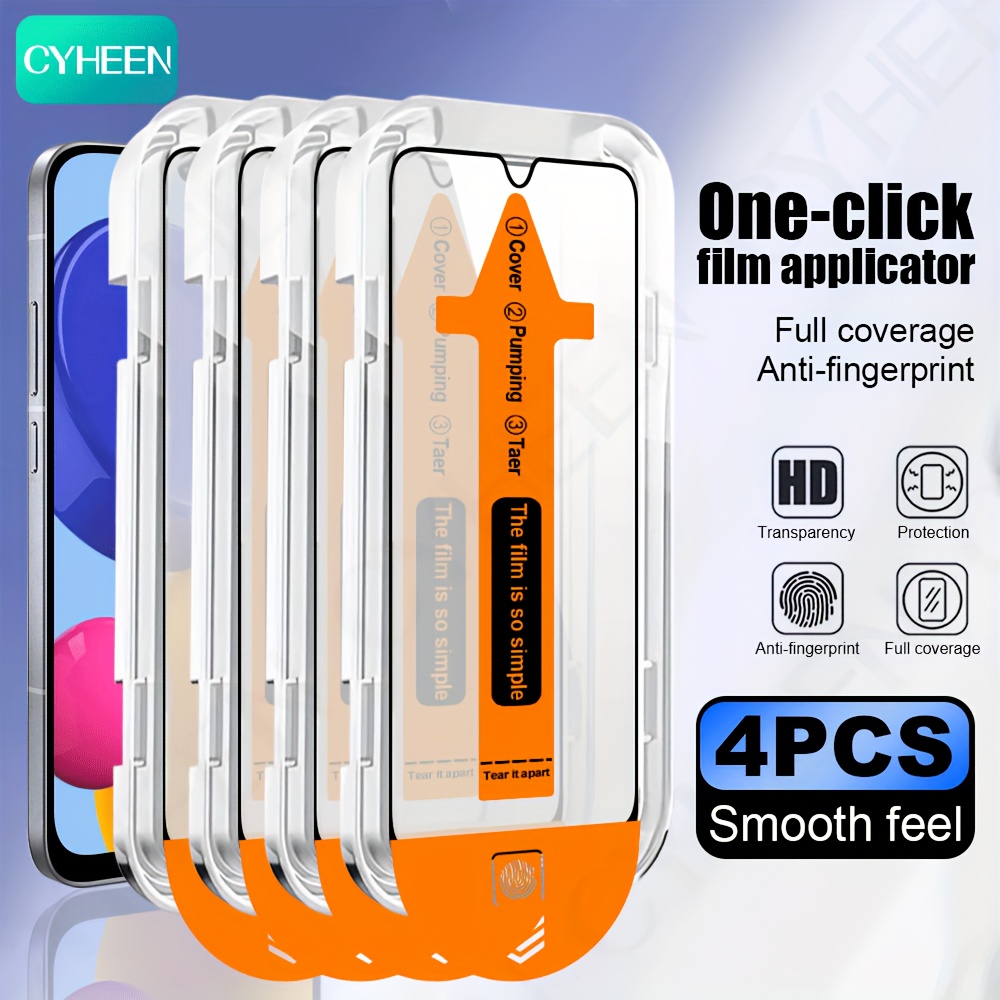 E-shop 4 Stück Schutzfolie Handy-Display-Schutz für for Samsung Galaxy A56/A36/A26/A16/A06/A05/A05S/A55 5G/Glas-Aufkleber Smartphone