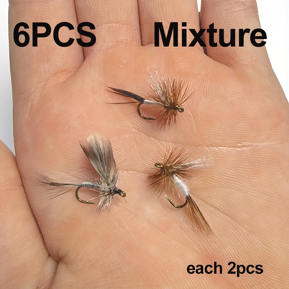 New Products Light Dry Fly Fly Adams Fly Fishing Flies For All Trout Grayling Panfish Fishing Lure Bait With Premium Artificial Fly Tying Materials