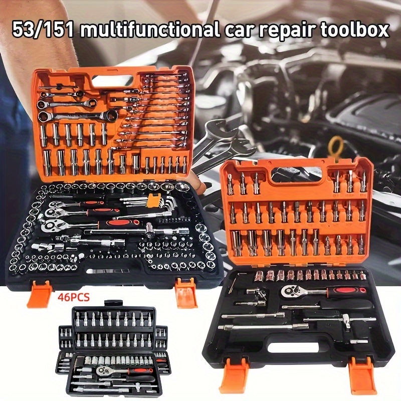 

151pcs/53pcs/46pcs -end Tool Set, Mechanical For Car , Driving And , Car Accessories, And Car Accessories Combination , Christmas And Halloween