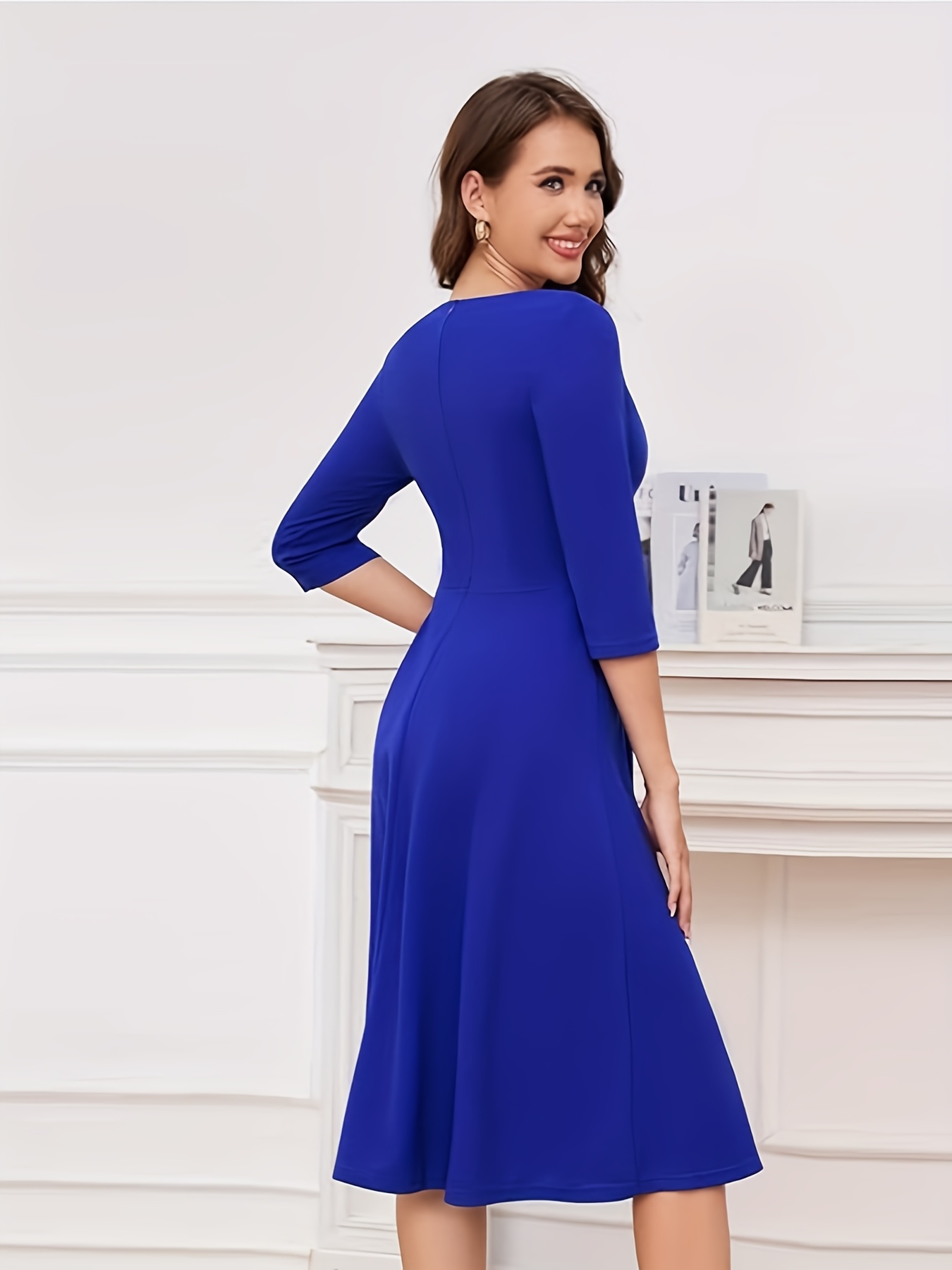 princess polly baby blue dress Chiffon Bridesmaids Dresses Royal Blue Wedding Royal Blue Bridesmaid  Dresses Glamlora