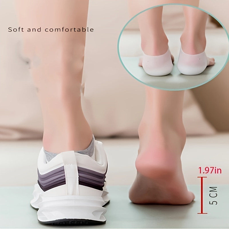 

Comfortplus Silicone Height-boosting Insoles For Men & Women - Invisible, Soft Cushion Foot Massage Pads With 1.97" Heel Lift For High Heels