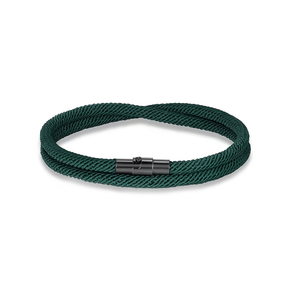 TEMU Herren Bohemian Style Nylonseil, geflochtenes Seil, Glücksfarbe, Paar, Geschenk für Familie, Freunde, Freund