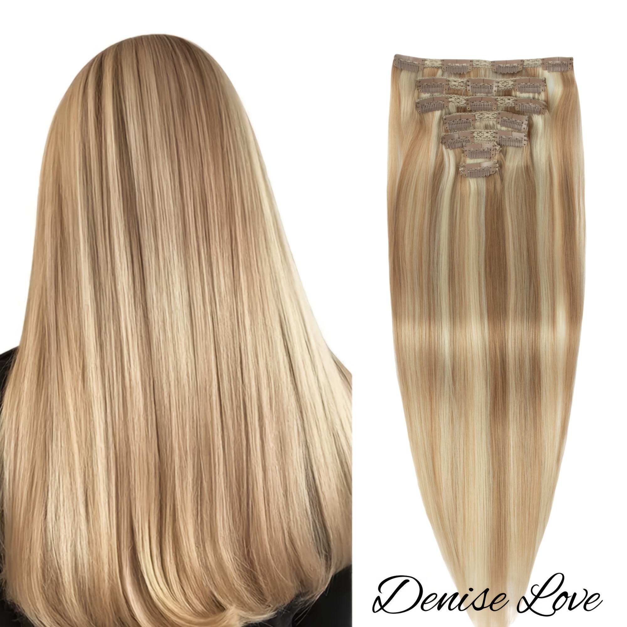 7pcs Clip-in Human Hair Extensions Straight 12" Invisible Seamless Hairpiece With Looking Clips, Diy Easy Application & -free Removal Suitable For All Hair Types, & Styles (clip-ins Dyed/)