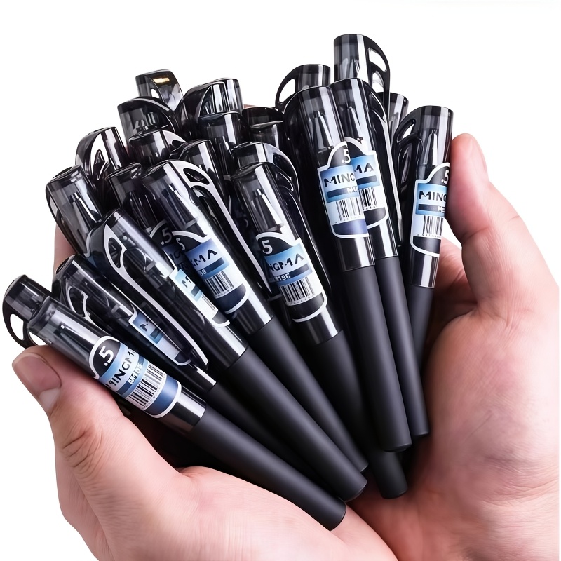 TEMU Set Of 5 Mini Pens, Durable Plastic Travel-friendly Pens With Medium Tip, Ideal For Office And Travel