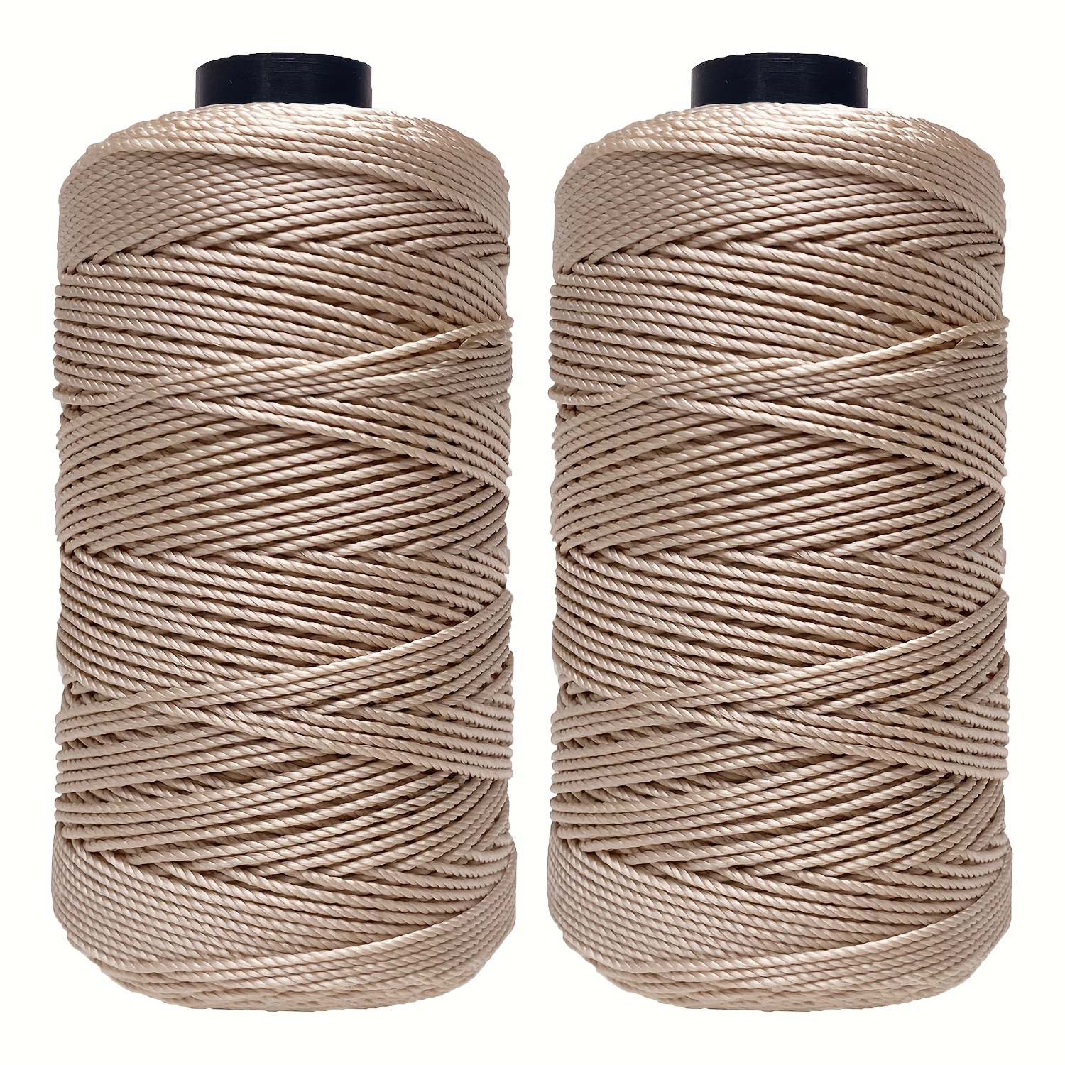 E-shop 2 Stücke mehrfarbiges Nylon-Garn, 1,5 mm Dicke, je 100 g, insgesamt 200 g. Ideal für Häkeln, Mützen, Schuhe, Decken, und kleine Bastelprojekte