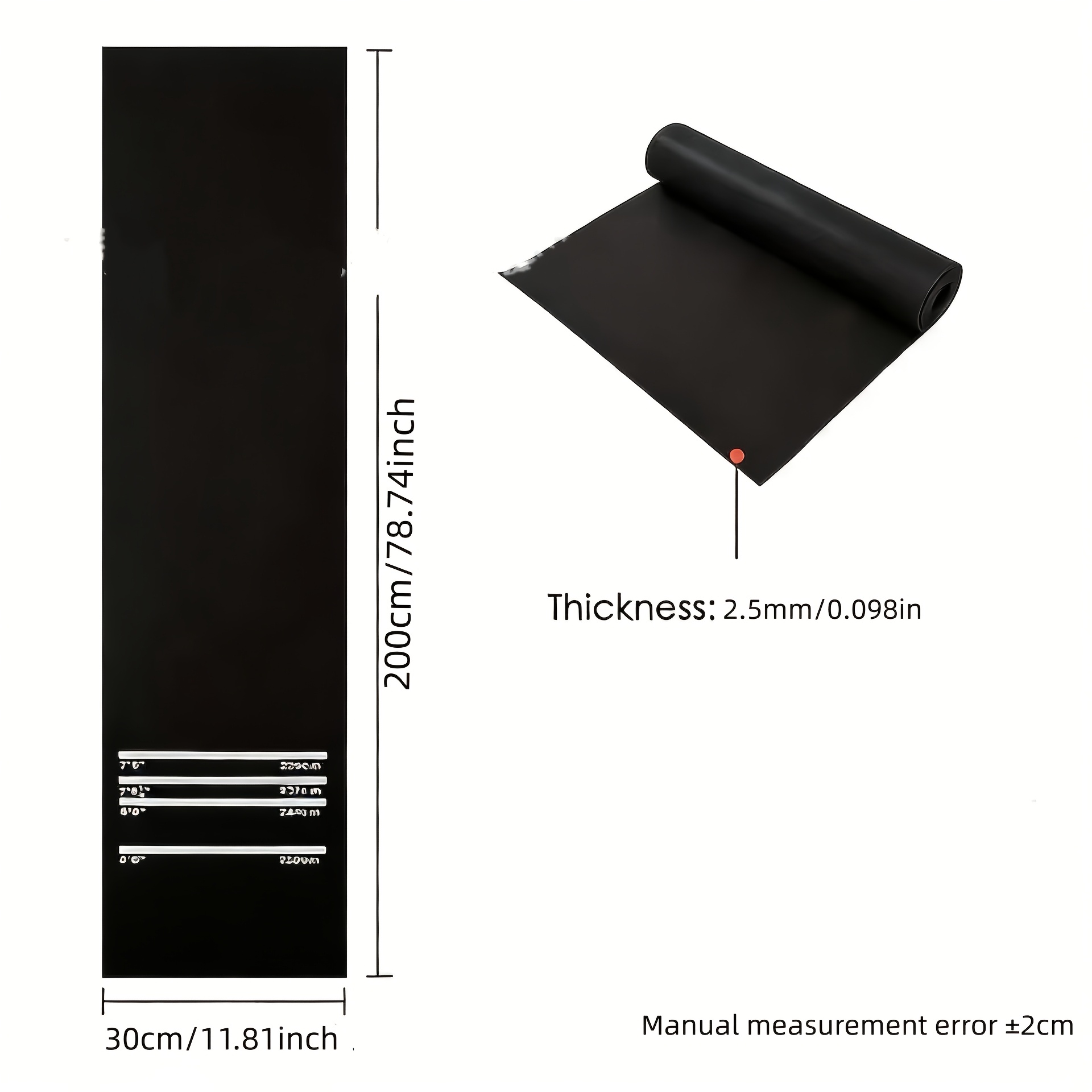 Professionele dartmat | 299,72/200,0 cm (L) x 33,99/30,0 cm (B)