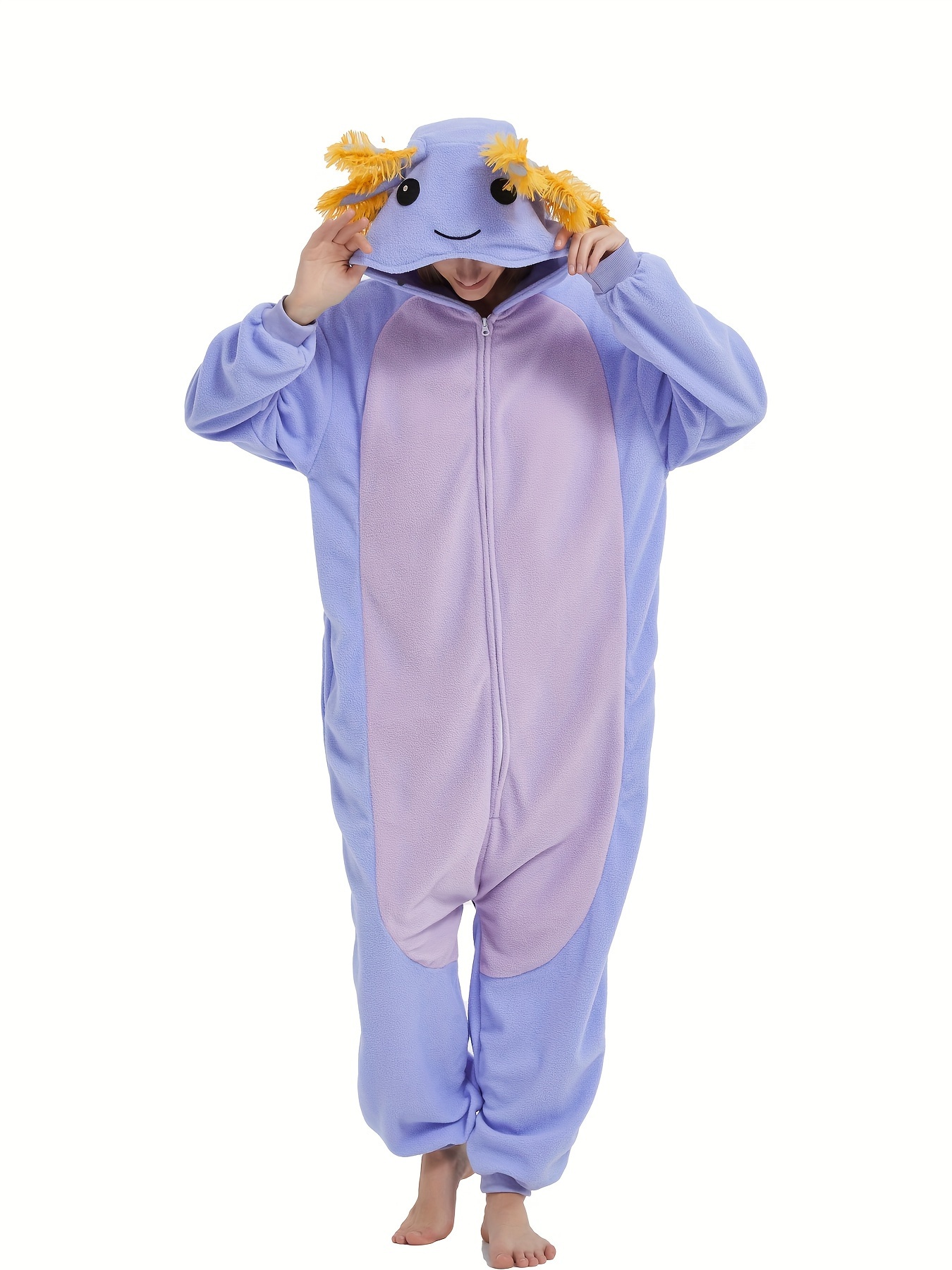 cozy raccoon fleece onesie pajamas adult cartoon animal costume