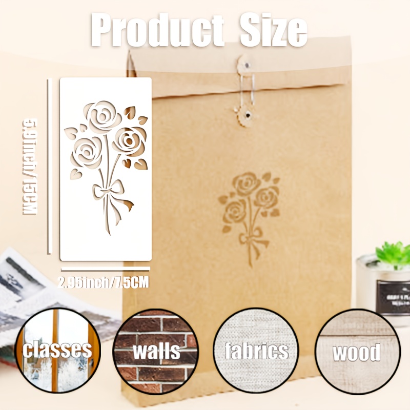 42pcs Washable Painting Templates for Home Decor