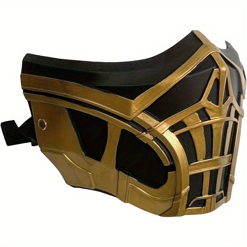realistic unique cool warrior mask 2 types 1 style movie style face mask dress accessories for halloween christmas cosplay photo props bar club rave larp party decoration stage performance accessories great gift idea details 1