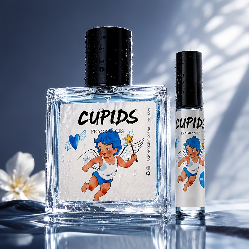 TEMU 2pcs Set Men's (1.86oz + 0.17oz), Long-lasting Fragrance Featuring Notes Of Citrus, Vanilla And More, Portable Eau De Parfum Spray For Dates,
