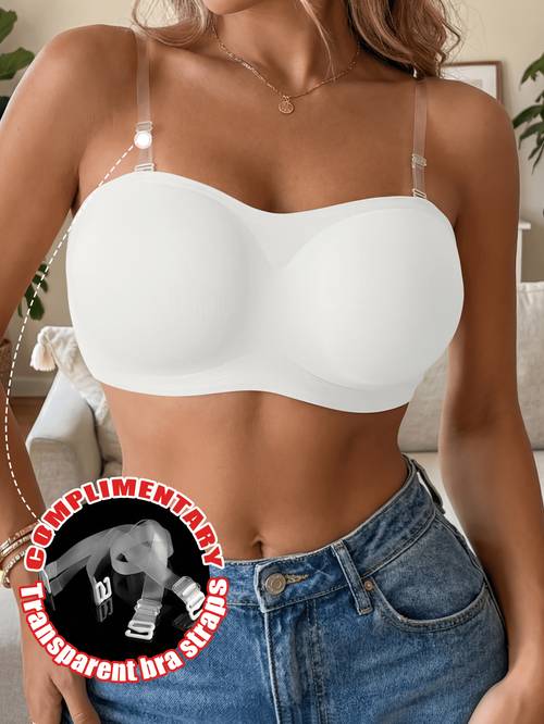 1 stuks naadloze casual bh voor dames, onzichtbare huidvriendelijke elegante bh voor dames, bh zonder beugel, lingerie voor dames zonder beugel, push-up anti-sag sport bh voor dames, verwijderbare , afneembare bandjes, geschikt voor hardlopen, yoga, training, gym