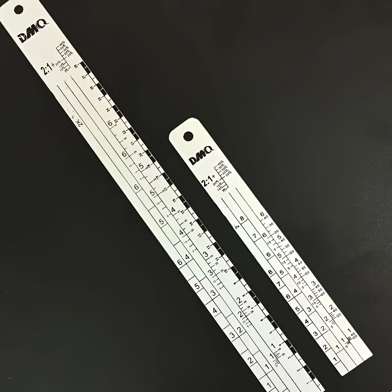 

Dmq Precision Automotive Paint Scale Ruler - Iron, -resistant, Dual Metric/imperial Sliding Mechanism For & Curing Measurements