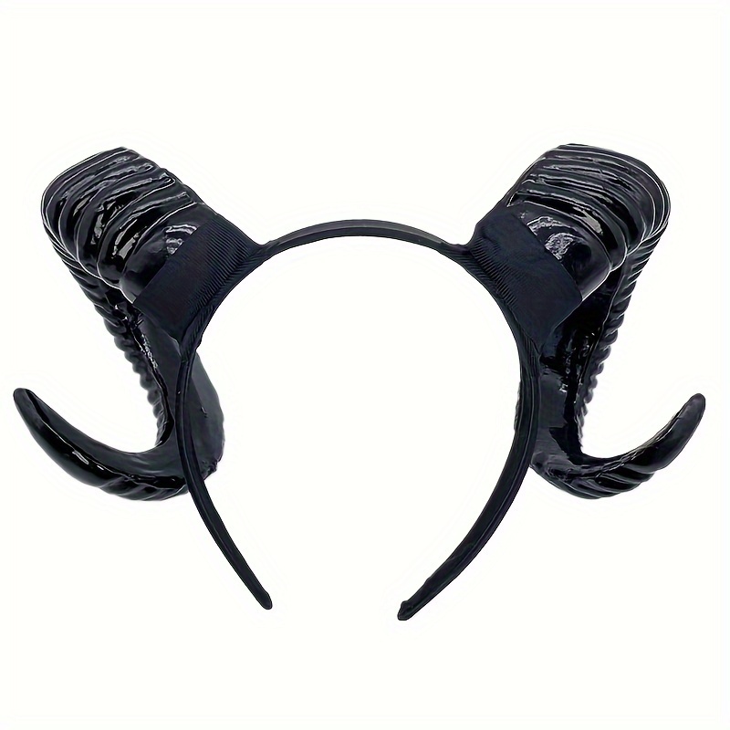 

Retro Cool Classic Bull Demon Horns Headband, Mardi Gras Halloween Cosplay Photo Prop, Larp Party Funny Supply, Stage Performance Accessory