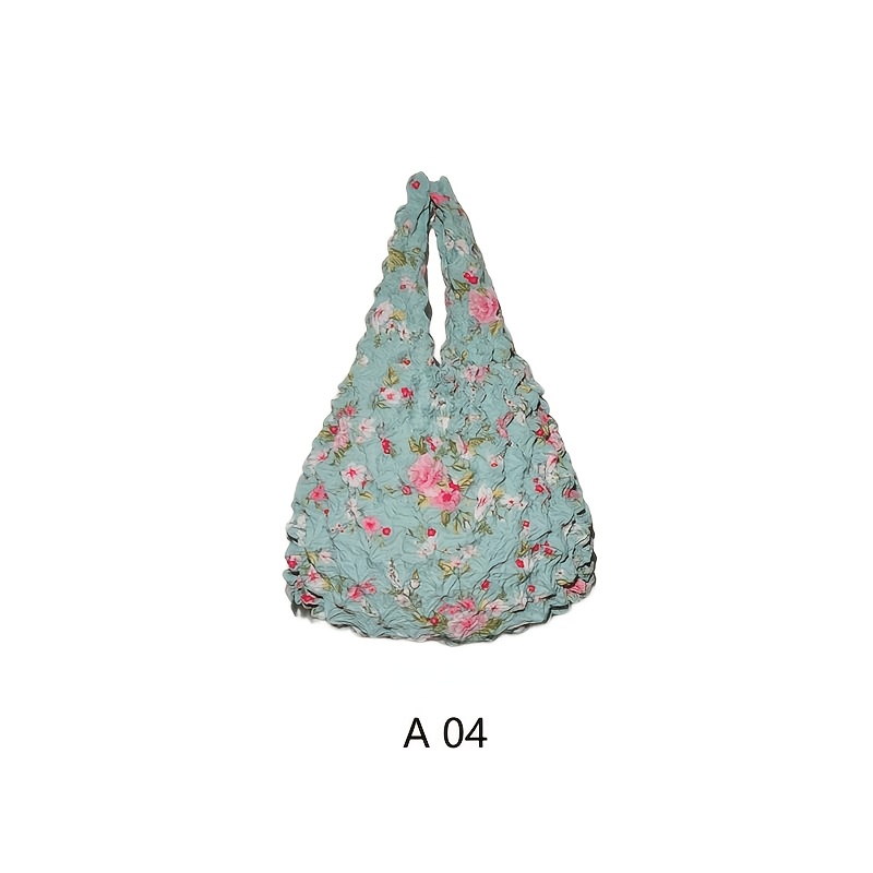TEMU [ Bag] New Bubble Shopping Bag | Large Capacity Retractable Tote, Elastic & Machine Washable Grocery Bag For Travel, Shopping & Daily , 1pc