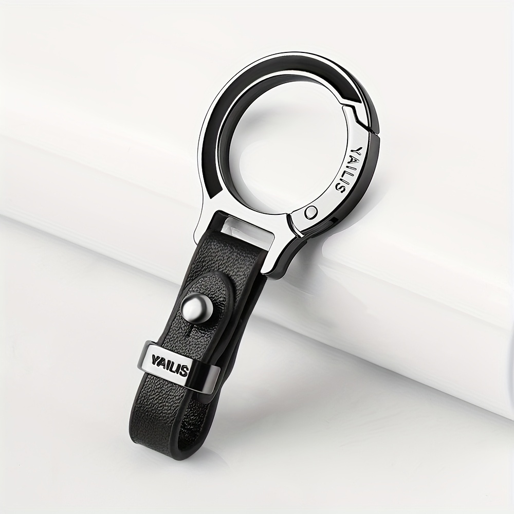 TEMU Is A Vibrant Car Keychain Available In Various Colors, Featuring A Stylish Colored Keyring Made Of Alloy. It's Multifunctional Keychain For Men,