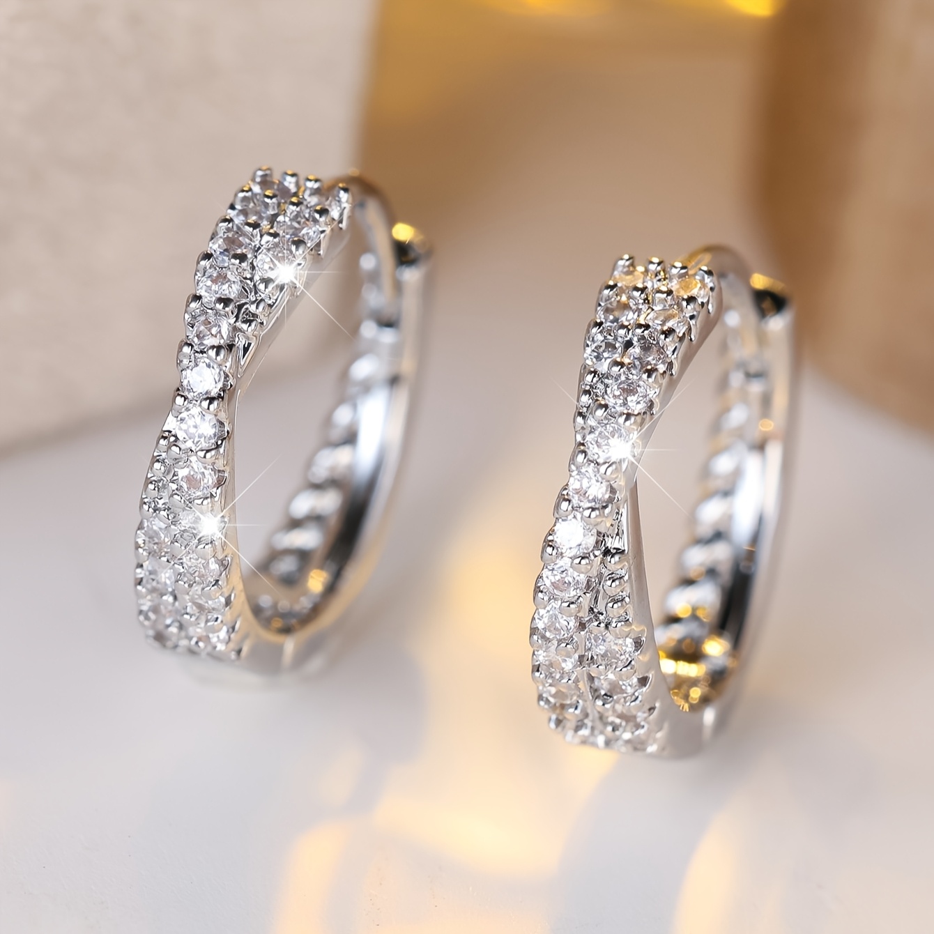 TEMU Boîtes à Boucles d'Oreilles Croisées Style Bohème - Bijoux de Mariage Accessoire Multifonctionnel