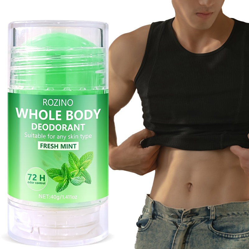 40g   whole   peppermint deodorant cream plant based formula 72h freshness moisturizing portable for sports work home use unisex adult Product details 1
