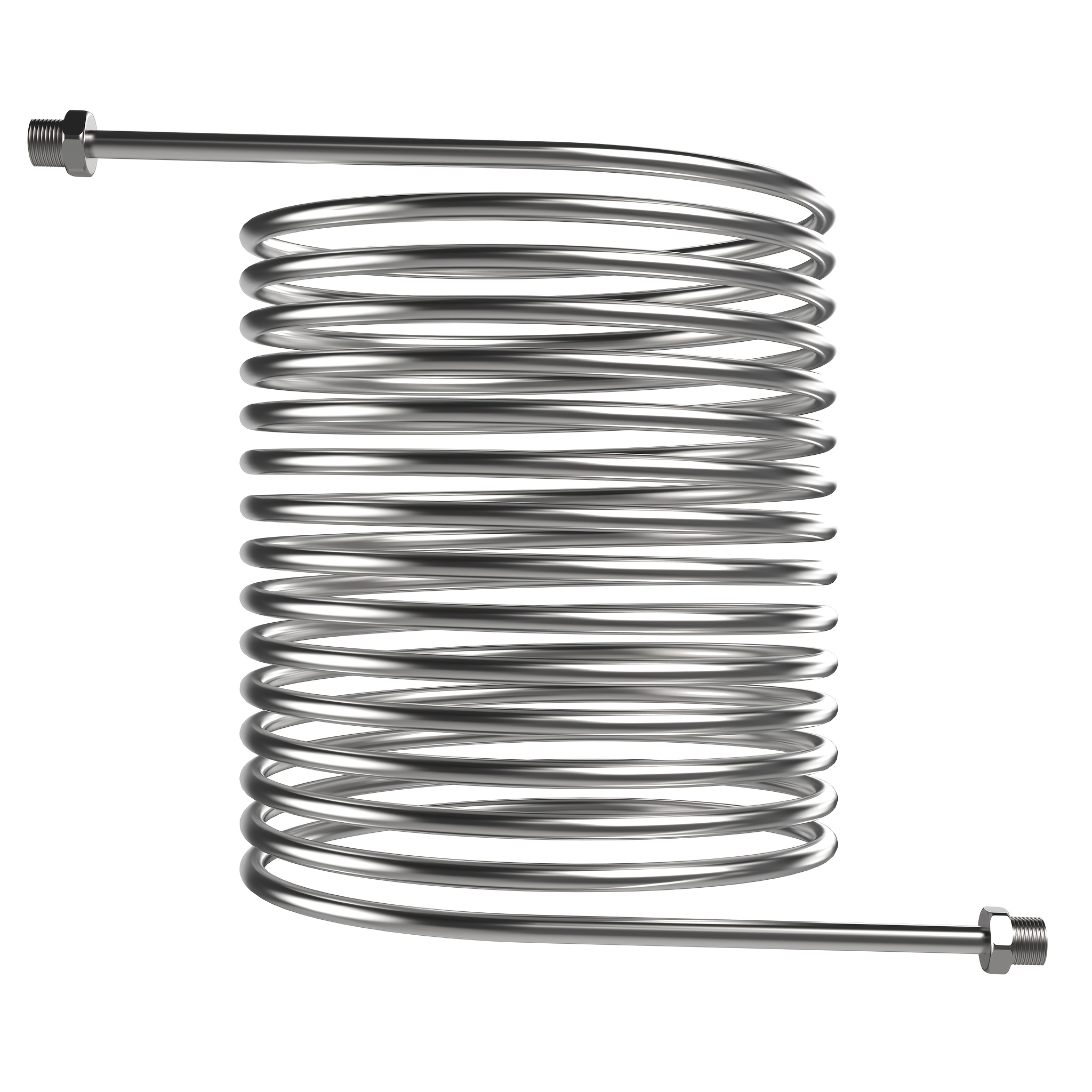 TEMU Stainless Steel Heating Coil, Swimming Pool Heater, Complete With 1/2 Inch Connections And Plastic Fittings, Simple And User-friendly. Suitable
