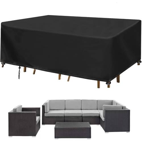 patio furniture cover rectangular patio table cover outdoor furniture cover 420d uv garden table cover 126 lx82 7 wx27 6 h