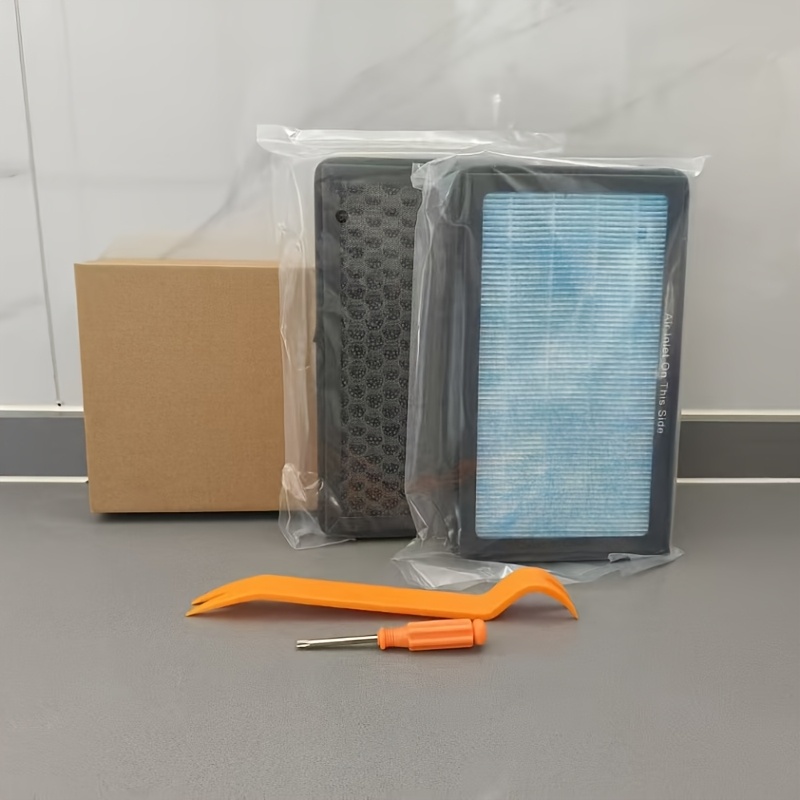 TEMU 2pcs Air Filter Hepa With Activated Carbon Suitable For Model 3 And Y, Replacement Ac Auto Parts