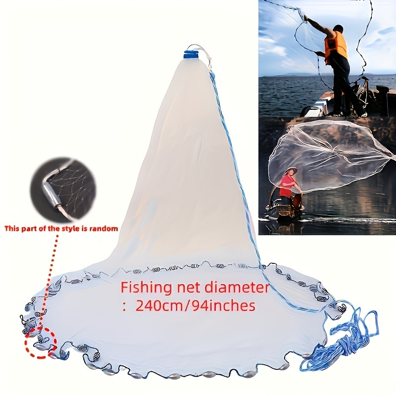 Temu Hand Throwing Sinking Fishing Net Large 300cm