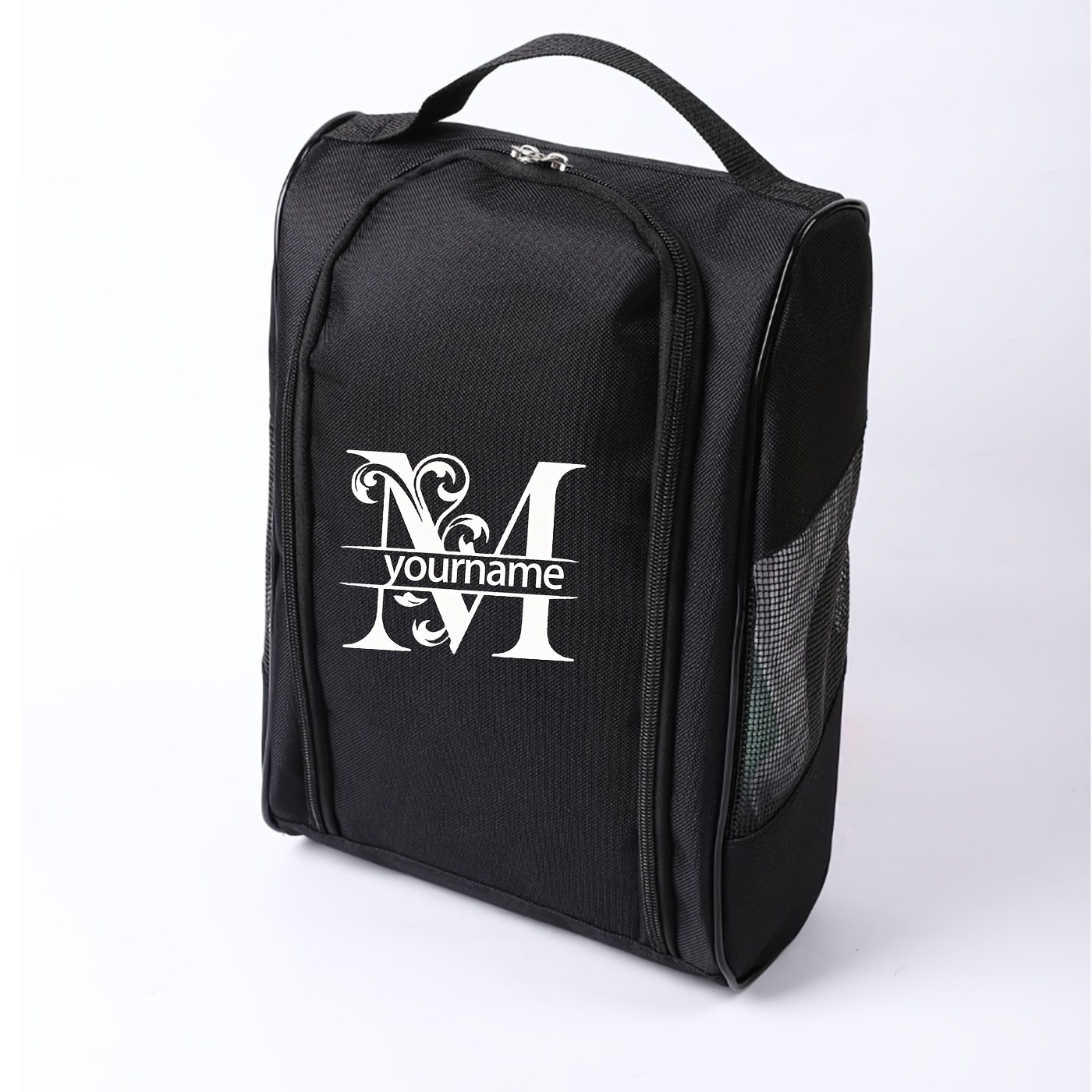 TEMU Bolsa deportiva personalizada con para viajes de negocios al , almacenamiento de calzado atlético con malla transpirable para hombres y mujeres,
