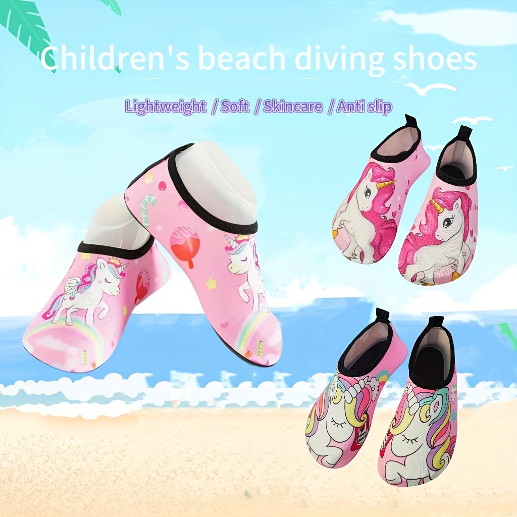 Girl s Pony Pattern Water Shoes Quick Dry Non Slip Soft Temu New Zealand