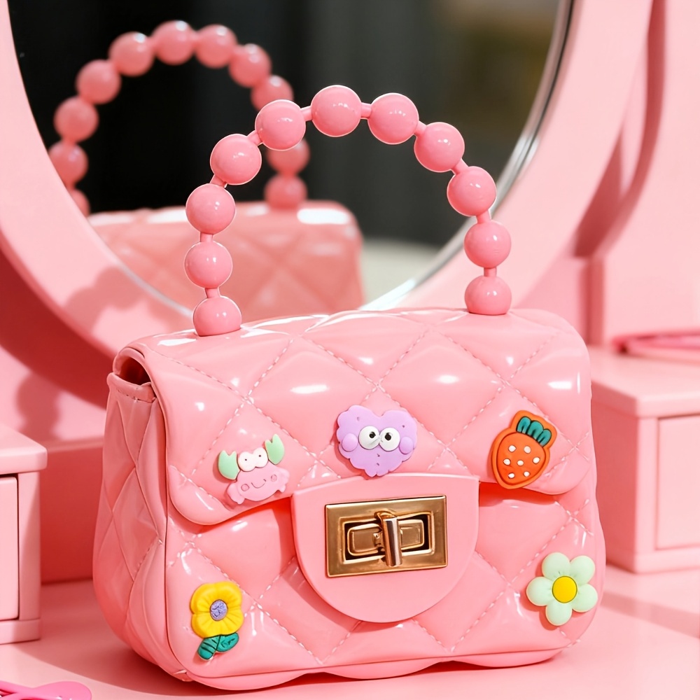 womens small handbag mini jelly bag sling bag lock closure - Temu